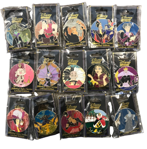 Disney Pin Lot Limited Edition Wdi Dsf Cluster Dark Tales Lion King 8 Pins  Total 