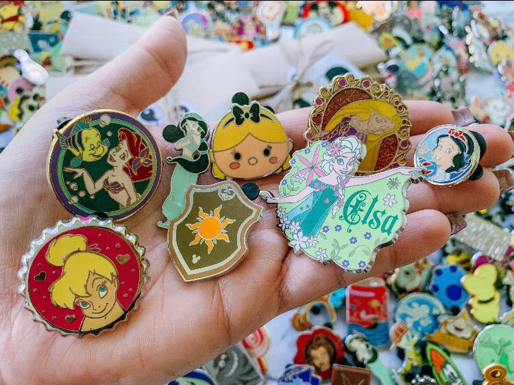 Mystery Pack of Random Disney Pins for Trading in the Parks 